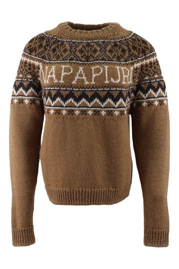 Napapijri Trui in maat S Bruin, Kleding | Dames, Truien en Vesten, Napapijri, Verzenden, Zo goed als nieuw, Bruin