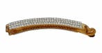 Haarspeld Bananenklem 10cm - Staartklem - Recht - Strass, Nieuw