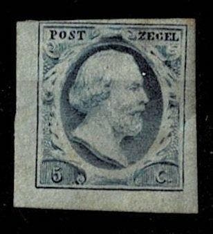 Nederland 1852 - Koning Willem III - NVPH 2024 no 1b, Gestempeld