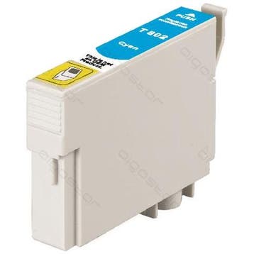 Huismerk Epson T0802 cartridge cyaan, Verzenden, Nieuw, Huismerk