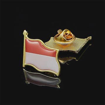 Indonesische Vlag Speld - Stijlvolle Badge met Vlinder Sluit, Verzenden, Nieuw