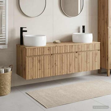 vidaXL Badkamerkastenset 3 st Artisanaal eiken 49 x 44,5 x, Verzenden, Nieuw
