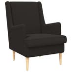 vidaXL Fauteuil Zwart Stof, Verzenden, Nieuw