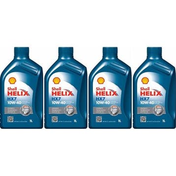 Shell Aanbieding: 4 X Helix Hx7 10W40 1L, Verzenden
