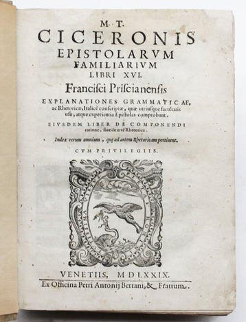 M. T. Ciceronis; Franciscus Priscianensis (editor) -