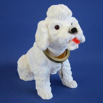 Witte poedel hoedenplank hond, Verzenden, Nieuw