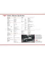 1987 BENTLEY PROGRAMMA BROCHURE DUITS, Nieuw, Author