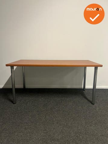 Kusch & Co vergadertafel - 160x80cm - Beuken/kastanje - gepo, Vergader- of Presentatieruimte, Ophalen of Verzenden, Gebruikt, Tafel