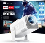 Draagbare Beamer 4K Support | Android App | Laatste Stuk!, Ophalen of Verzenden, Zo goed als nieuw, WOLFANG, DLP