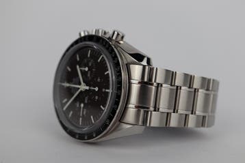 Horloge Omega Speedmaster Borwn dail 10/2010 watch + cards, Staal, Staal, Polshorloge, Ophalen of Verzenden