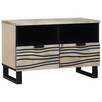 vidaXL TV Eenheden 70 x 33 x 46 cm Wit Bewerkt hout, Minder dan 50 cm, Verzenden, Nieuw, Minder dan 100 cm
