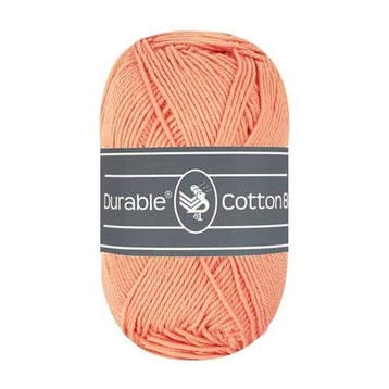 Durable Cotton 8 - 211 Peach, Hobby en Vrije tijd, Breien en Haken, Verzenden, Nieuw
