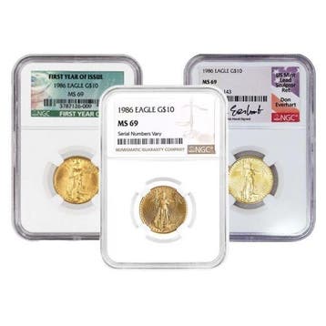 Verenigde Staten. 10 Dollars 1986 1/4 oz $10 USD American