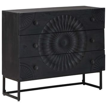 vidaXL Ladenkast Zwart 75 x 30 x 65 cm, Minder dan 50 cm, Verzenden, Nieuw, Minder dan 100 cm