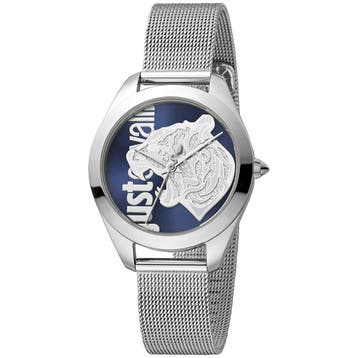Just Cavalli dames horloge JC1L210M0035 - zilver staal - 5, Nieuw