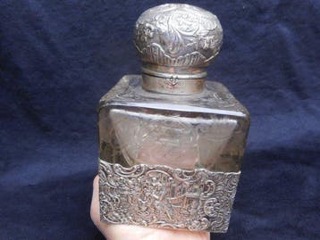 Drankservies - zilver / glas - parfum of likeurfles