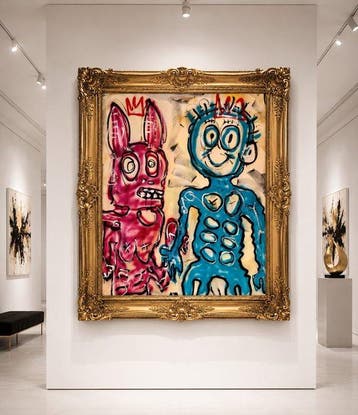 Timo Wedell - Colorful Characters Arise - XXL - Basquiat