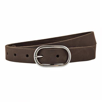 Landley Dames Riem Ovale Gesp - 3 cm - Leer - Bruin - 95, Kleding | Dames, Verzenden, Nieuw, 3 tot 5 cm, Bruin