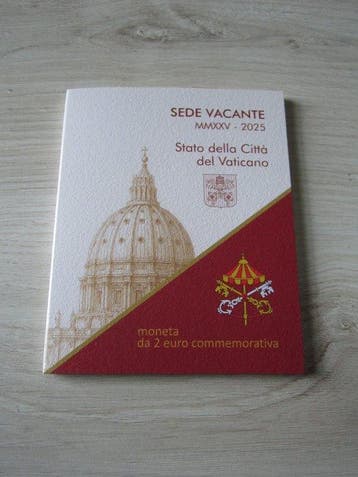 Vaticaan. 2 Euro 2025 Sede Vacante (Zonder minimumprijs)