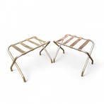 Kruk - Metaal - Twee vintage stevig bagagerek,