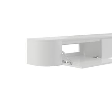 Dulce Japandi Tv-meubel 180 x 32 x 28 cm - Wit, Overige materialen, 150 tot 200 cm, Nieuw, Ophalen of Verzenden