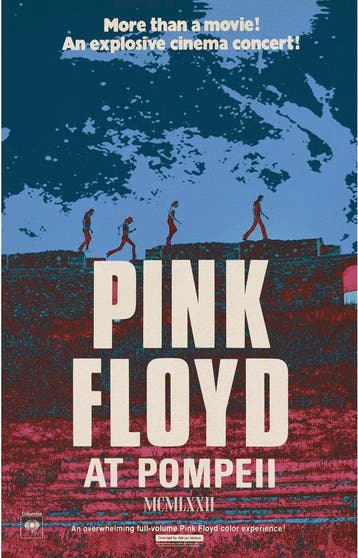 Pink Floyd Live in Pompeii - Textiel poster off. merchandise, Ophalen of Verzenden, Nieuw, Poster, Artwork of Schilderij