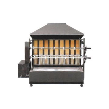 GGM Gastro | Houtskool kippengrill roterend - 2 spitten voor, Verzenden, Nieuw in verpakking, Fornuis, Frituur en Grillen
