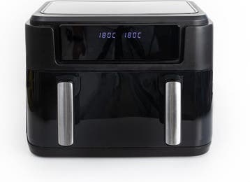 Airfryer XXL - Heteluchtfriteuse - 10L - 2400W - Zwart - Gas, Witgoed en Apparatuur, Airfryers, Verzenden, Zo goed als nieuw