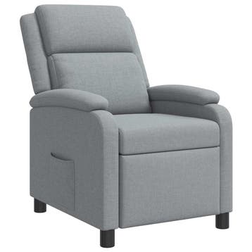 vidaXL Relaxfauteuil Lichtgrijs Stof, Verzenden, Nieuw