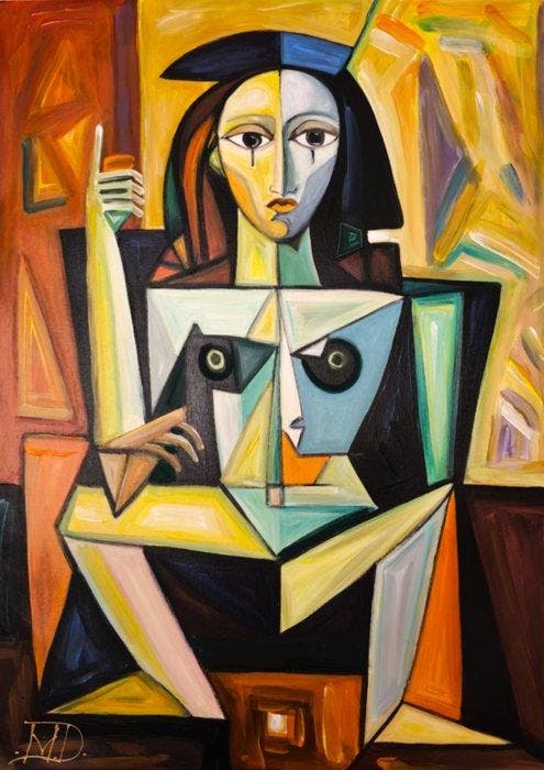 Denis Mihai - A cry for attention, Antiek en Kunst, Kunst | Schilderijen | Modern