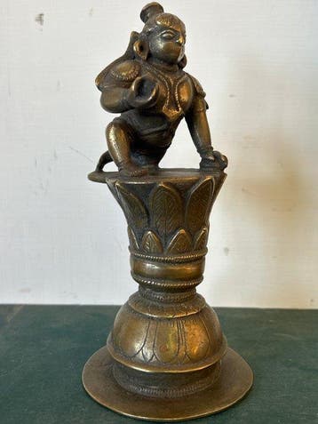 Krishna - Zuid-India - 17 cm - Brons - India - 19e eeuw