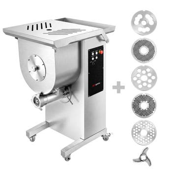 GGM Gastro | 2-in-1 elektrische vleesmolen 32 met vleesmixer, Verzenden, Nieuw in verpakking, Bakkerij en Slagerij