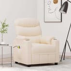 Fauteuil creme met massage | Tweedekansje | OP=OP, 125 tot 150 cm, Nieuw, Ophalen of Verzenden, 75 tot 100 cm