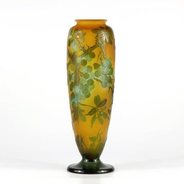Emile Gallé, Établissements Gallé - Vaas - Glas, Antiek en Kunst, Antiek | Glas en Kristal