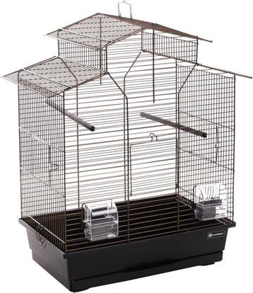 Vogelkooi Flamingo Numfor 1 Brons/Zwart – Parkietenkooi 5., Verzenden, Nieuw, Metaal, Vogelkooi