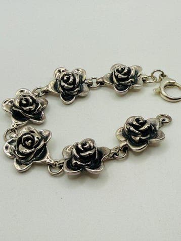 Zonder minimumprijs - Armband Zilver - Romantisch, floraal,