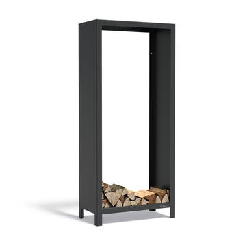 Cortenstaal gecoat houtopslag 80x40x180cm, Tuin en Terras