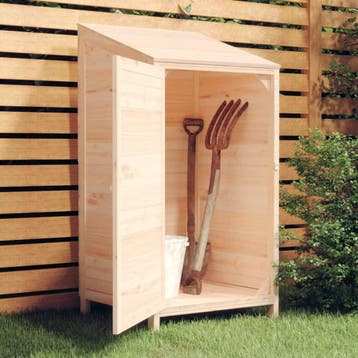 vidaXL Tuinschuur 55x52x112 cm massief vurenhout, Tuin en Terras, Tuinhuizen, Verzenden, Nieuw