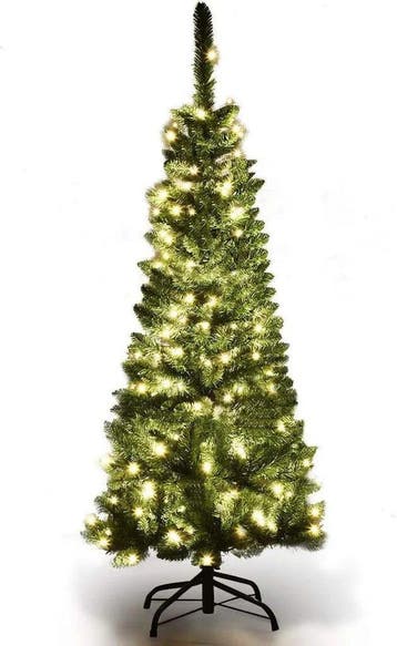 2dekans | Coast Kunstkerstboom met LED Groen – 135 cm – Slim, Ophalen of Verzenden, Zo goed als nieuw