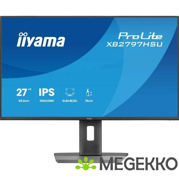 Iiyama ProLite XB2797HSU-B1 27  Full HD IPS monitor, Computers en Software, Monitoren, Nieuw, Verzenden