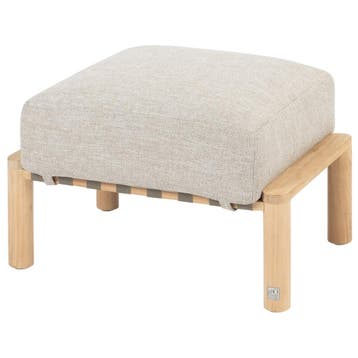 Lucas voetenbank natural teak 4 Seasons Outdoor, Tuin en Terras, Tuinsets en Loungesets, Ophalen of Verzenden, Nieuw, Teakhout