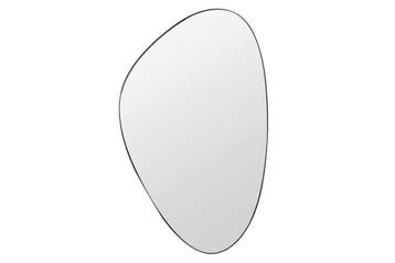 Moderne wandspiegel NOEMI 90cm zwart asymmetrisch design -, Huis en Inrichting, Woonaccessoires | Spiegels, Ophalen of Verzenden
