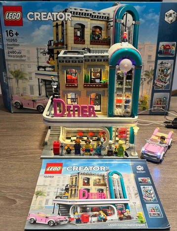 Lego Set - 10260 - Creator - Downtown Diner, Nieuw