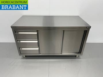 RVS Werkkast Kast Werktafel Premium-line 2 schuifdeuren en 3, Ophalen of Verzenden, Nieuw in verpakking