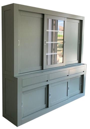 Buffetkast Engels groen Vaassen greeploos 240 x 220cm, Ophalen of Verzenden, Nieuw