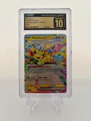 Pokémon - 1 Graded card - Pikachu ex - Surging Sparks -, Nieuw