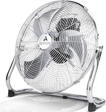 Vloerventilator - 40 cm - Industriele ventilator - Zilver -, Witgoed en Apparatuur, Ventilatoren, Verzenden, Zo goed als nieuw