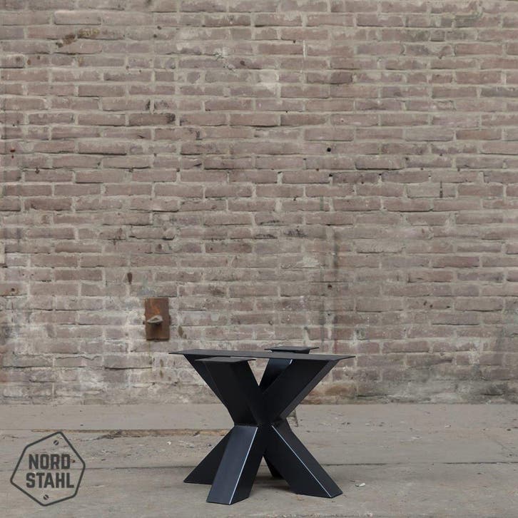 Stalen onderstel salontafel - Double x coffee leg - Nordstah, Huis en Inrichting, Tafelonderdelen, Nieuw, Verzenden