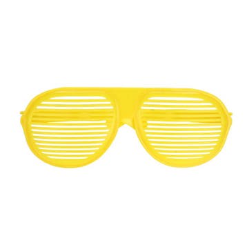 Fluo Verkleed Bril Geel - Neon Kinderen - Party Carnaval, Verzenden, Nieuw