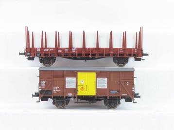 Brawa H0 - 48250/48682 - Modeltrein goederenwagon (2) -, Hobby en Vrije tijd, Nieuw